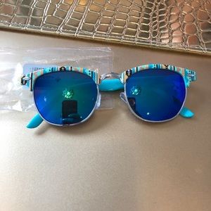 New blue mirror sunglass summer